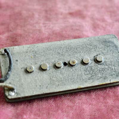 Vintage Fender PRE-CBS Jazzmaster Grey Bottom Pickup 7.29k 1960's South Facing Magnet image 10