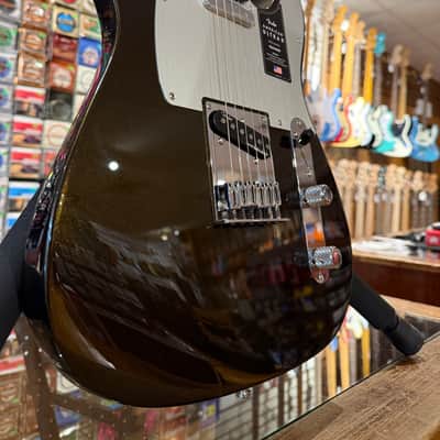 Fender American Ultra II Telecaster with Ebony Fretboard - Texas Tea image 3