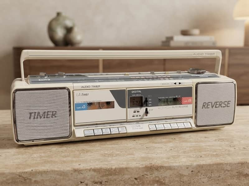 Sanyo U4w61 Rare Vintage MINT Boombox Getto blaster Warranty Tested Japan image 1