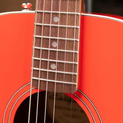 Fender California Standard Redondo Mini Acoustic Guitar - Fiesta Red with Gig Bag image 10
