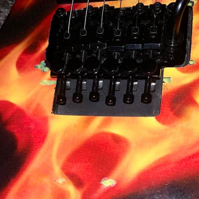 Dean Dime O Flame Graphic dimebag Darrell electric guitar ml Floyd rose image 7