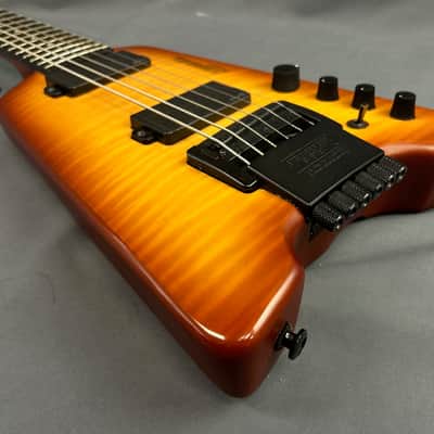 Steinberger Synapse ST-2FPA Transcale- Baritone Tuned - Flame Orange Burst w/ Gigbag image 4
