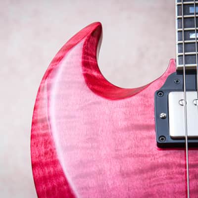 GIBSON USA Custom Shop Special Order M2M SG Custom "Cranberry + Ebony" (2024) image 7