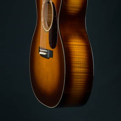 Martin GP Custom Flamed Maple and Sitka Spruce Full Body Ambertone Burst Grand Performance Used (2023) image 13