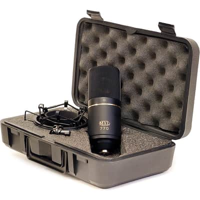 MXL 770 Multipurpose Cardioid Condenser Microphone (Black) Bundle with MXL HX9 Over-Ear Studio Pro Headphone image 6