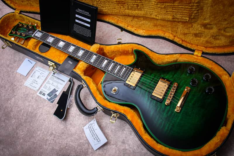 GIBSON USA Custom Shop M2M Les Paul Custom Widow "Green Widow + Ebony" (2024) image 1