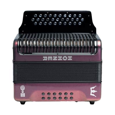 Hohner Corona C-II FBbEb Accordion - Red to Gold - Open Box image 2
