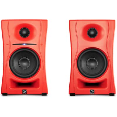 KALI AUDIO LP-UNF-R 4” Ultra Nearfield Powered Monitor System w/Bluetooth - Boundary Compensation EQ Settings - for Mixing, Recording, Audio Production - USB-C, TRS, RCA Inputs Red (Pair) image 4
