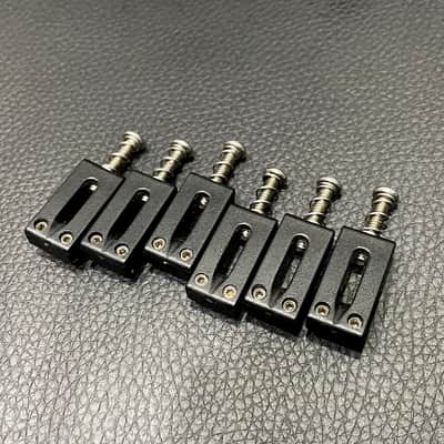 Graph Tech PS-8000-00 String Saver Originals 2-1/16" Strat / Tele-Style Saddles - 6-String 2010s - Black image 1