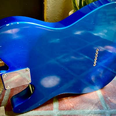 Waterslide Guitars T-Style Coodercaster  2021 Lake Placid Blue image 8
