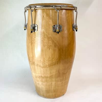 Manito Percussion Spalted Poplar Solid Shell Four Conga Set 2024 - Natural image 4