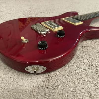 PRS SE Santana Signature 2001 MIK HH Scarlet Red Carlos Paul Reed Smith Guitar image 4