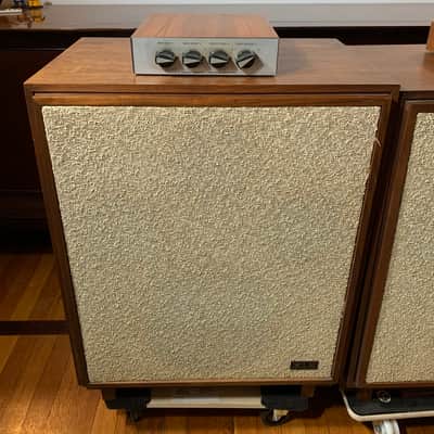 Vintage KLH M-12 Speakers w/ External Crossover Contour Controls 1966-1972 - Walnut image 5