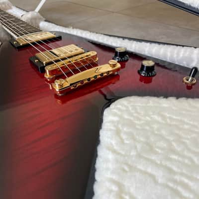 Gibson 50th Anniversary Flying V 2008 GOTM - AAA top Brimstone Burst + OHSC image 3