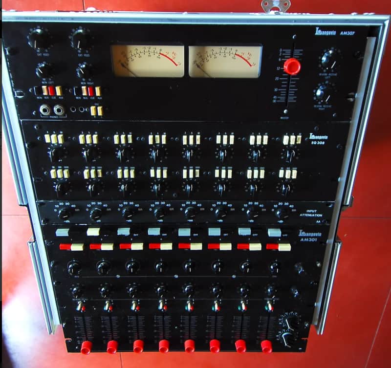 Vintage 1969 Langevin AM-3 8X2 Recording Console Sidecar