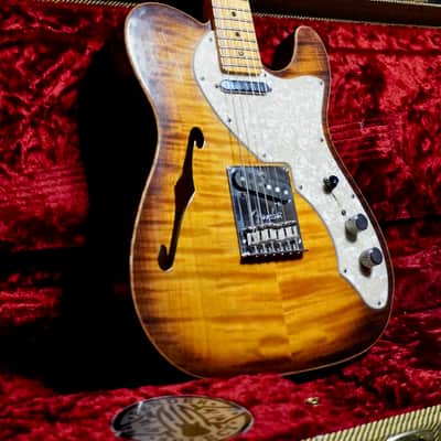 Fender American Thinline Select Telecaster  2013  Violin Burst image 6