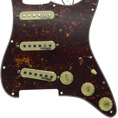 Vintage Tortoise Loaded Electric Guitar Pickguard Prewired Pickguard with Pickups for USA/Mexico Stratocaster image 2