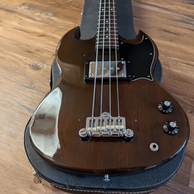 Gibson EB-0 Electric Bass Guitar 1973 Walnut With Original Hard Case image 4