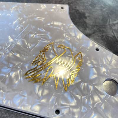 White Pearl 4 Ply Pickguard for Epiphone Firebird w/ Decal Made In USA by WD image 7
