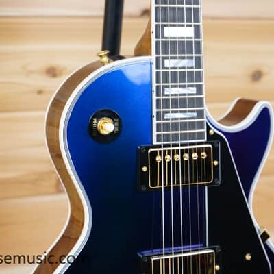 Gibson Exclusive M2M Les Paul Custom - Hemisphere Shift - Walnut Back Gloss image 4