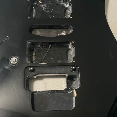 2005 Indonesian Ibanez RG370DXL Left Handed Black Guitar Body image 4