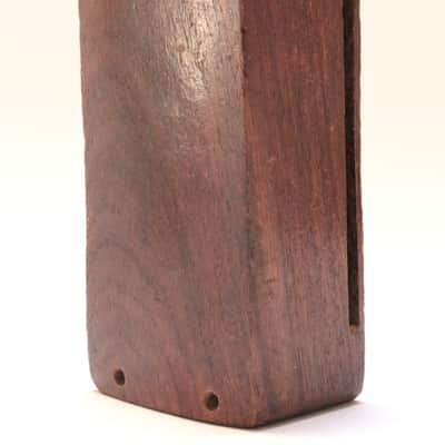 Leedy Rosewood Wood Block & Leedy Logo-Stamped Nickel Plated "Bull Dog" Holder /1920s-30s image 3