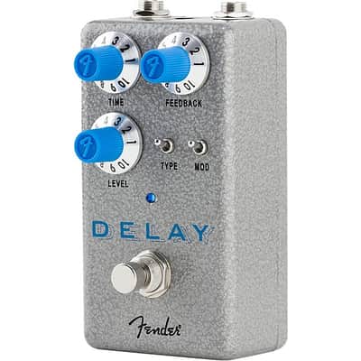 Fender Hammertone Delay Effects Pedal 2024 - Gray & Blue image 3