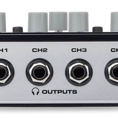 Samson QH4 4-Channel Headphone Amplifier 2016 - Silver/Black image 3