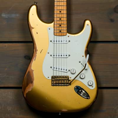 Fender American Original '50s Stratocaster with Maple Fretboard 2019 - Aztec Gold, Relic image 1