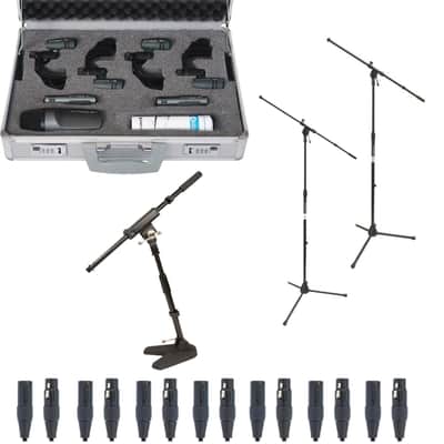 Sennheiser DRUMKIT-600-K 7-Microphone Drum Kit with Stands, Cables and Case image 1