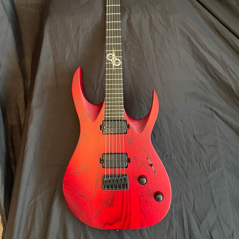2000s Solar Guitars A2.6TBR TRANS BLOOD RED