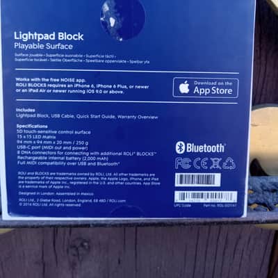 ROLI Lightpad Block Bluetooth MIDI Control Surface 2010s - Black image 3