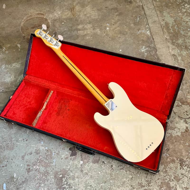 Fernandes '52 P Bass c 1970's - Stone Logo Olympic white | Reverb