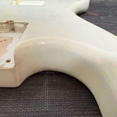80s KRAMER Baretta Shape Body White 1H JK-1000 LK EK w/Plate Made in Japan as is image 12