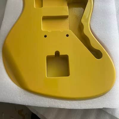 yellow gloss alder wood Electric guitar body jazzmaster body image 2