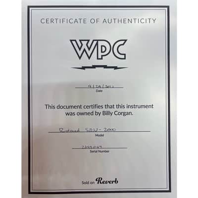 STEAL ... Billy Corgan's (Smashing Pumpkins) Roland SRV-2000