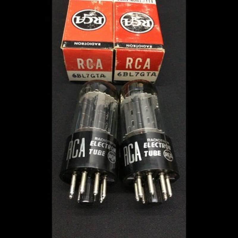 NOS NIB Pair RCA 6BLGTA Black Plate Audio Radio Vacuum Tubes TESTED D.9591 image 1