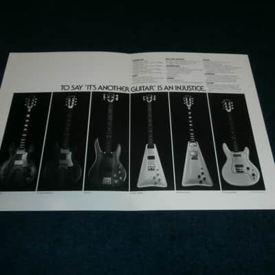 Vintage 1970's Travis Bean Catalog! TB-1000, TB-2000, TB-4000 Wedge! image 2