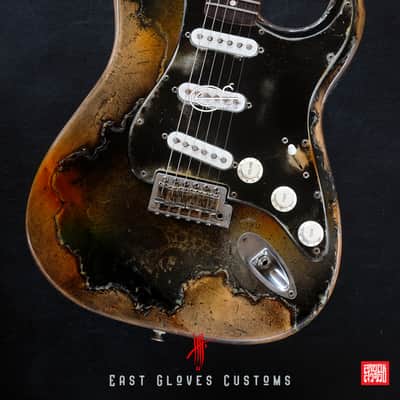 Fender Stratocaster Green Paisley Heavy Aged Relic by East Gloves Customs image 4