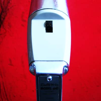 Vintage 1960's Electro-Voice 641 Omnidirectional Dynamic Microphone Hi Z harp w Switchcraft XLR cable adapter 638 636 630 image 12