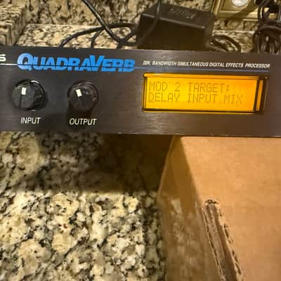 Alesis QuadraVerb 20k Bandwidth Simultaneous Digital Effects Processor 1990s - Black image 2
