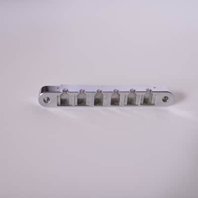 Gibson ABR-1 Tune-O-Matic Bridge with No Saddles Chrome image 6