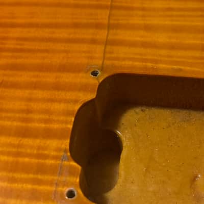 2003 Korean Ibanez RG320FM Orange Flame Maple Guitar Body Floyd Ready image 9