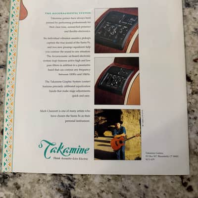 Takamine Santa Fe Brochure 90s PSF-35c 65c 15c 45cESF 10C 40c image 5
