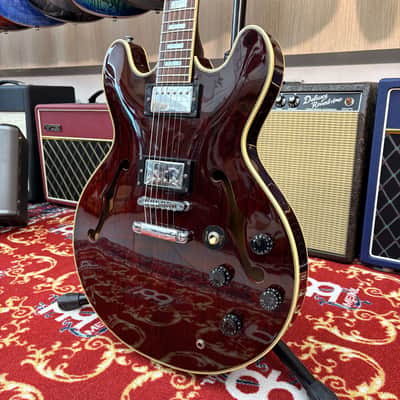 MAISON SA-610 Chitarra Semi-Acustica Transparent Cherry image 4