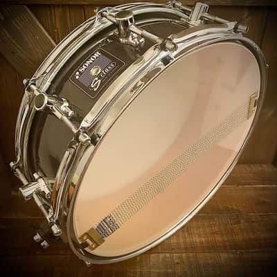 Sonor S-Class 14x5” 9-Ply Maple/Birch German Shell Snare Drum in Black Onyx Vertical Grain Lacquer Finish image 8