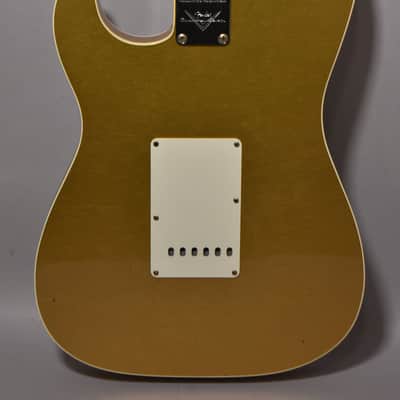 2021 Fender Custom Shop LTD GC Double Bound Stratocaster Journeyman Relic Aztec Gold w/OHSC image 4