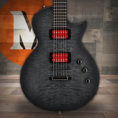 LTD Ben Burnley BB-600 Baritone - See Thru Black Sunburst Satin (LBB600BQMSTBLKSBS) image 1
