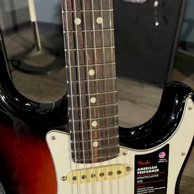Fender American Performer Stratocaster HSS, Rosewood Fretboard, 3 Tone Sunburst image 5