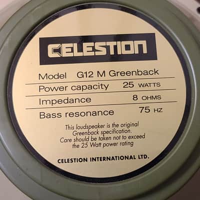Celestion G12M Greenback Speaker 8 ohm image 3